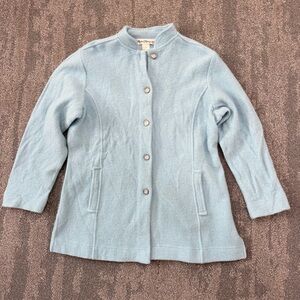 Norm Thompson Light Blue Women's Cape Jacket